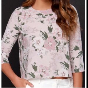 BB Dakota Parisa Floral print top Small